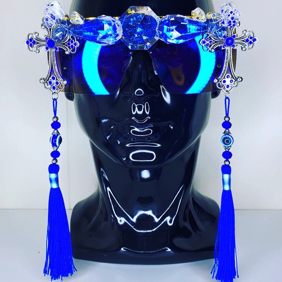 Royal blue diamond shades